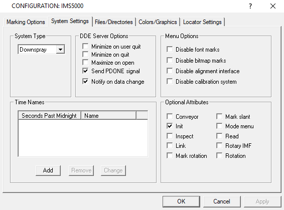 IMS5000 Files Window