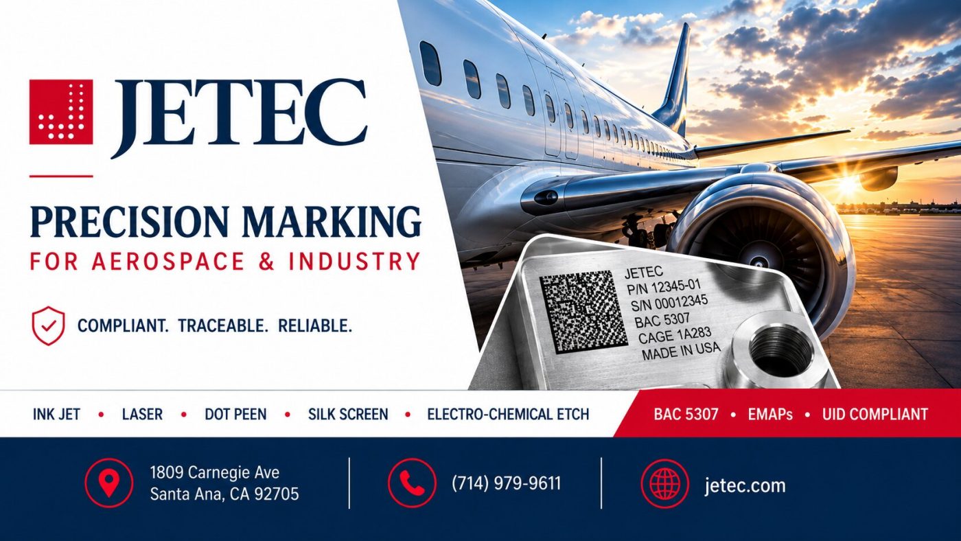 JETEC precision marking for aerospace and industry